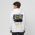 Sweat enfant Lamborghini Revuelto blanc dos, design full-back immersif, Tourismo Clothing