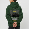 Sweat enfant Lamborghini Revuelto vert forêt dos, design full-back immersif, Tourismo Clothing