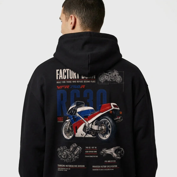 Sweat Factory Born Honda RC30 Tourismo Clothing, vue alternative.
