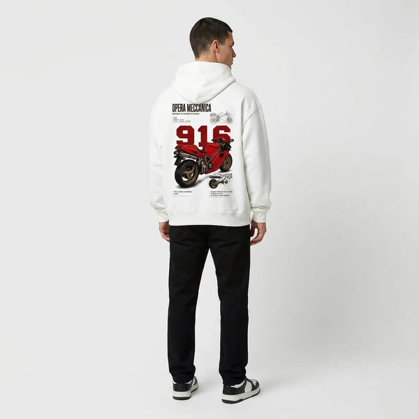 Sweat Opera Meccanica Ducati 916 Tourismo Clothing, vue complémentaire.