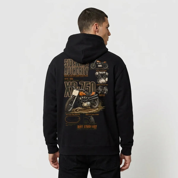 Sweat Sideways Authority Harley XR750 Tourismo Clothing, vue alternative.
