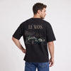 Camiseta Jaguar D-Type Le Mans N°6 negra, puesto, vista trasera
