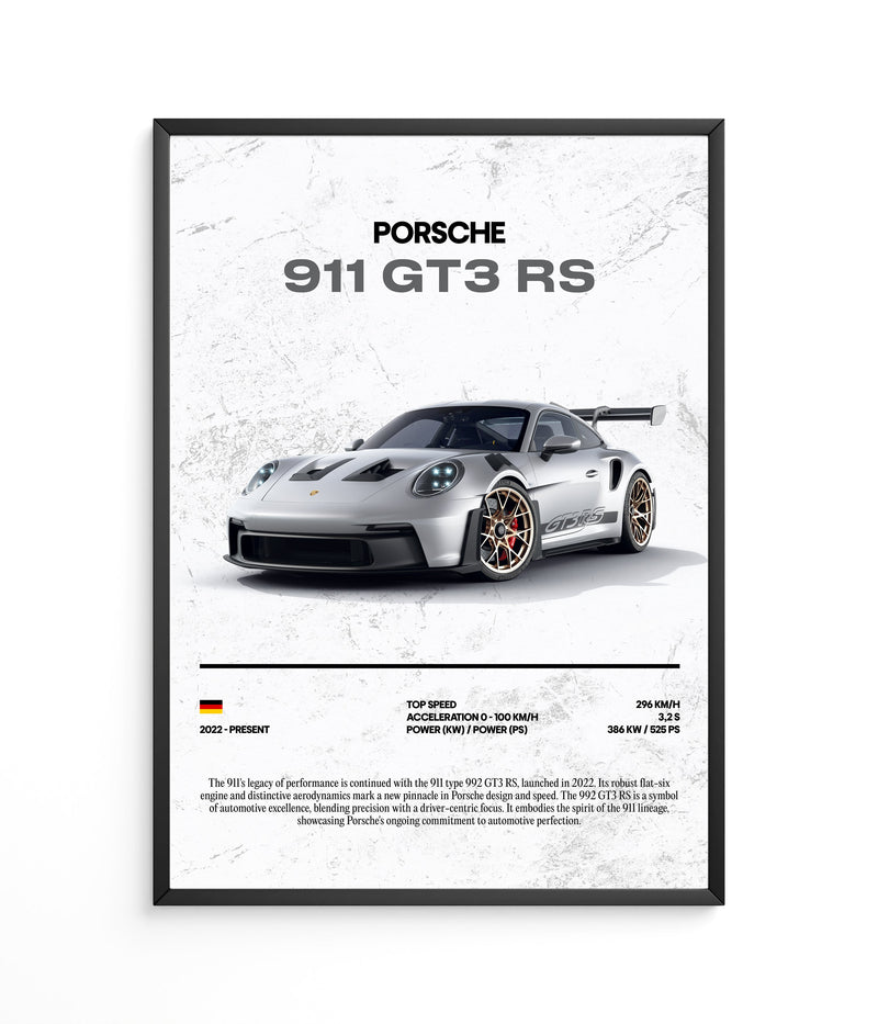Póster Porsche 911 GT3 RS, vista 2